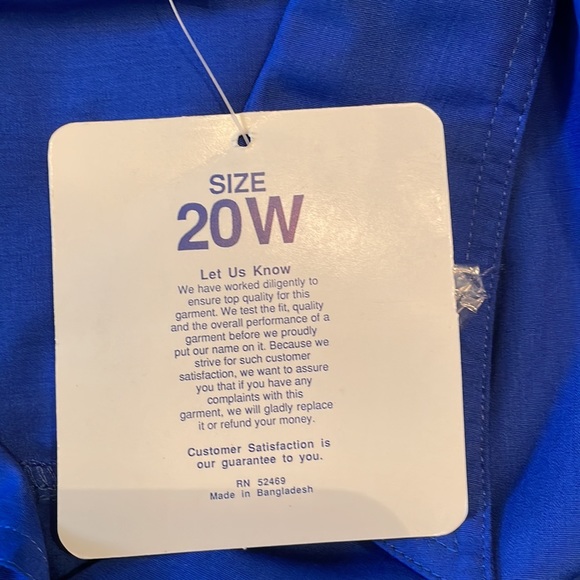 Vintage button down top. Size 20W. - Picture 8 of 10